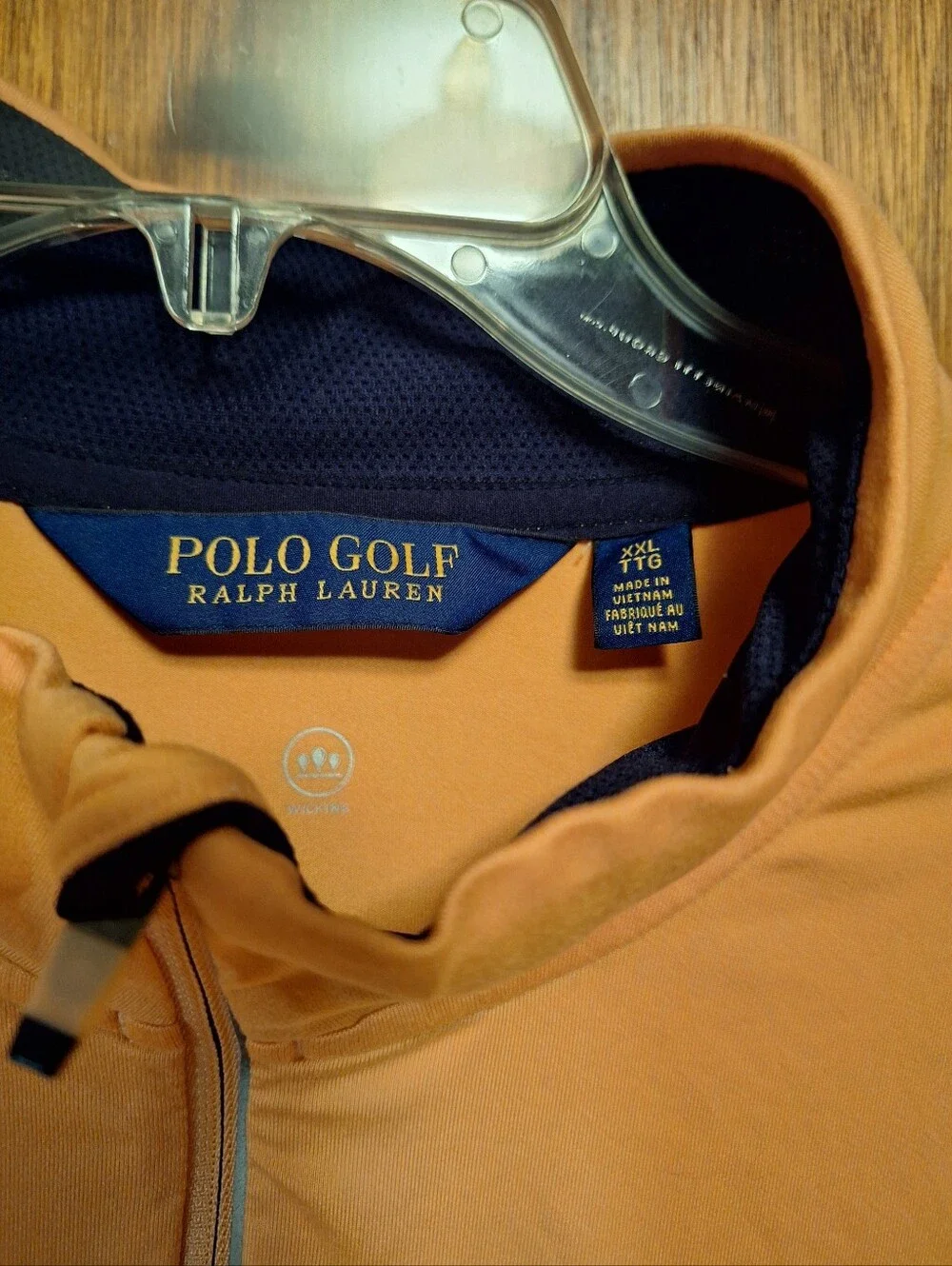 POLO RALPH LAUREN BIG PONY tangerine  POLO SHIRT Long sleeves Men's XXL Preppy